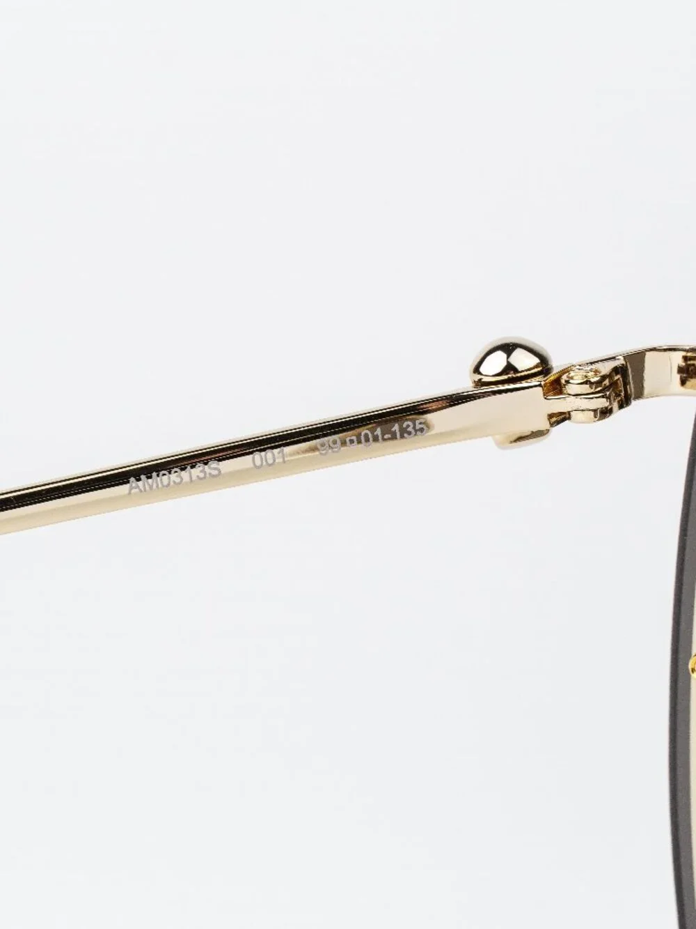 Alexander McQueen Men Sunglasses Gold Grey Shield AM0313S 001 NEW AUTHENTIC